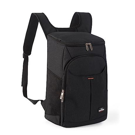 Mochila Nevera Isotérmica, Bolsa de pícnic, 26L Mochila Nevera Grande Antifugas, para Hombre y Mujer, Bolsa de Picnic Exterior/Playa/Barbacoa/Camping/Viajes/Familia (Negro)