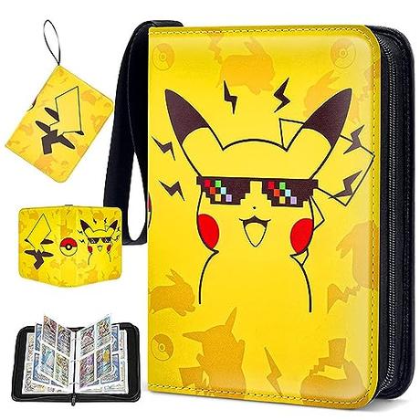 Pokemon Álbum de recortes de 50 páginas, 400 tarjetas de capacidad, álbum de recortes, tarjetas coleccionables, álbum de recortes para tarjetas de colección de tarjetas, álbum de recortes, álbum