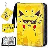 Pokemon Álbum de recortes de 50 páginas, 400 tarjetas de capacidad, álbum de recortes, tarjetas coleccionables, álbum de recortes para tarjetas de colección de tarjetas, álbum de recortes, álbum
