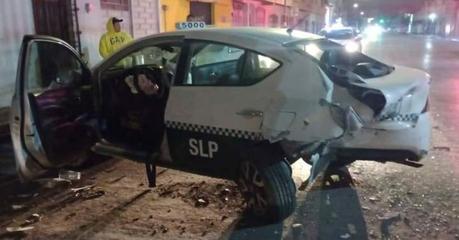 Accidente en avenida Pedro Moreno: Ebrio conductor choca contra Taxi