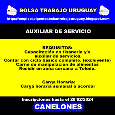 AUXILIAR DE SERVICIO AUXILIAR DE SERVICIO