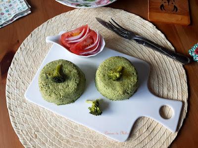 Budín  ligero de brócoli  en microondas 'Lunes sin carne'