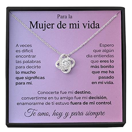 SOFIA FERRER regalos para tu novia originales, regalo aniversario pareja, collar cumpleaños mujer, colgante plata esposa, romántico, navidad, san valentín, bodas, enamorados (Rosa - Mujer)
