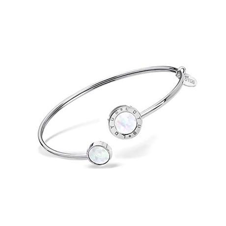 Lotus LS1837-2/1 D2JLS1837-2-1 - Pulsera de acero inoxidable con círculo para mujer, brazalete plateado, un bonito regalo para Navidad, cumpleaños, día de San Valentín