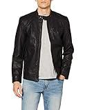 ONLY & SONS Onsal PU Noos Otw Chaqueta, Negro (Black), X-Large para Hombre