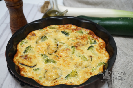 Quiche de verduras sin masa Quiche de verduras sin masa
