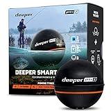 Deeper Pro+ 2 Sonda de Pesca de hasta 100m de Profundidad - Detector Radar Inteligente de Peces | Portátil, WiFi y GPS. Conectado a tu Móvil. Accesorios de Pesca para Río, Mar, Hielo o Carpfishing
