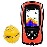 LUCKY Buscador de Peces Portátil Sensor de Sonda Transductor Buscador de Profundidad de Agua Pantalla LCD Ecosonda Buscador de Peces Pesca en Hielo Pesca en el Mar