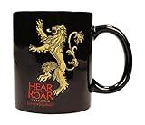 SD toys Game of Thrones Taza Hear Me Roar Lannister, cerámica, Negro, 10 cm