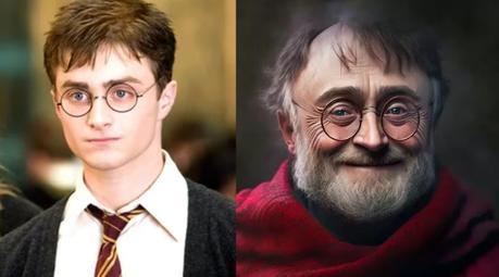 Así se vería Harry Potter y todos los personajes de la saga si fueran ancianos, según la inteligencia artificial