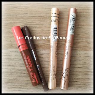Productos cejas e iluminadores stick Project Pan 2024 Project Pan, 2024, cejas, iluminadores, brow, highlighter, Catrice, Lovely Makeup, maquillaje, makeup, Essence, blogger, blog de belleza, beautyblogger, microinfluencer, nuevo post, new post