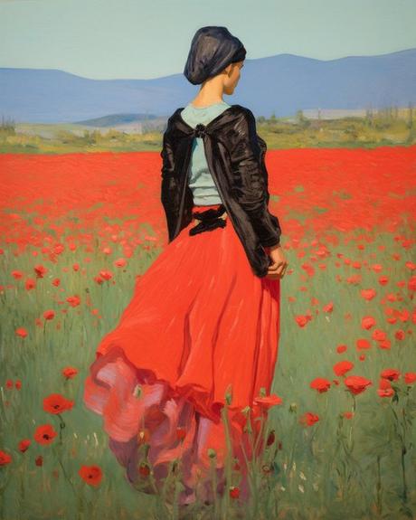 NOVIA DEL CAMPO, AMAPOLA.