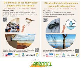 APRODEL colabora con el Día Mundial de los Humedales - Laguna de la Inesperada (Pozuelo de Calatrava, CR)