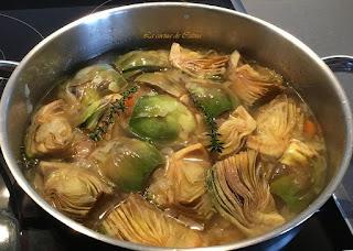 Menestra de alcachofas