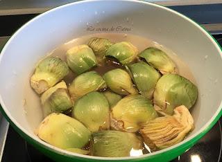 Menestra de alcachofas