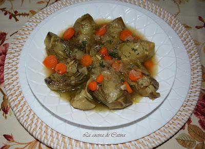 Menestra de alcachofas