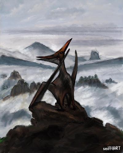 Pinturas clásicas con dinosaurios y otras criaturas extintas por Sandra Seiffart (II)