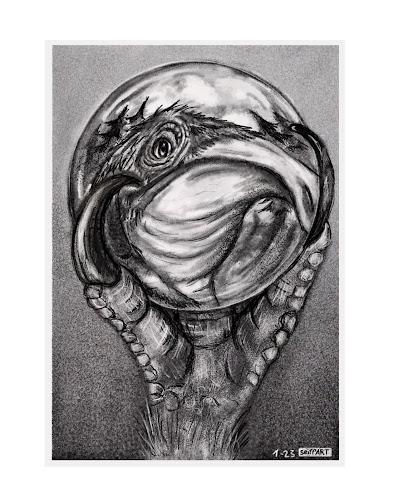 Pinturas clásicas con dinosaurios y otras criaturas extintas por Sandra Seiffart (II)