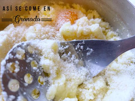 Pizza de patata con menestra