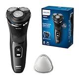 Philips Serie 3000 Afeitadora Eléctrica Wet & Dry, para hombre, con tecnología SkinProtect en Dark Moon, barbero desplegable, afeitadora sin cable, modelo S3145/00