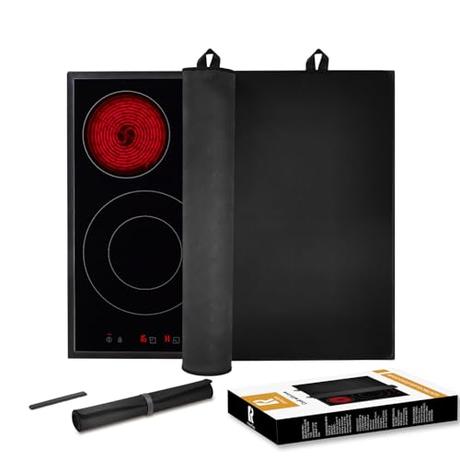 El Mejor 10 protector vitrocerámica de 2024: La Elección de los Especialistas KitchenRaku Cubierta para placa de cocina, 61 x 53 cm, protección contra salpicaduras de cocina, cubierta protectora para vitrocerámica, alfombrilla resistente al polvo para placas de inducción para