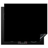 KitchenYeah© Cubre Vitrocerámica - Protector Vitroceramica Induccion [formaat] - Tapa Vitroceramica - Protector de Vitroceramica Negro - Patrones - Interior - Sólido - Negro - Oscuro