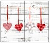 JOCCA - Cubre Vitrocerámica/Cristal Templado/Corta, Sirve, Protege/Resistenten al Calor (Corazones)