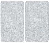 WENKO Placas cobertoras de vidrio universales transparente 2 unidades - juego de 2 piezas para cocinas de vidriocerámica, Vidrio endurecido, 30 x 0.8 x 52 cm, Transparente