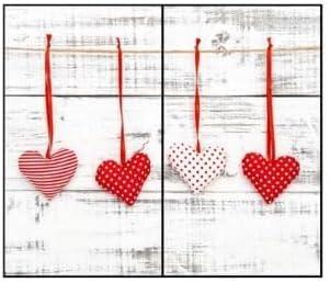 JOCCA - Cubre Vitrocerámica/Cristal Templado/Corta, Sirve, Protege/Resistenten al Calor (Corazones)