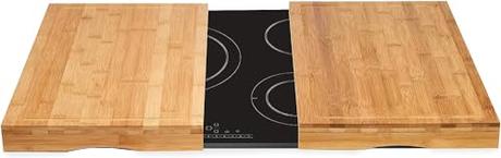 El Mejor 10 protector vitrocerámica de 2024: La Elección de los Especialistas TIENDA EURASIA - Cubre Vitrocerámica, Juego de 2 Tablas de Cortar con Función de Protector de Vitrocerámica, Medidas 56 x 54 x 4 cm