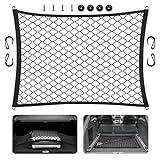 UKOFEW Red Elastica, Red Maletero de Coche, Red de Equipaje con Ganchos, Elástico Negro, para La Mayoría De Los Automóviles (80x60cm)