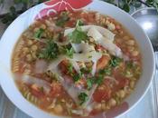 Sopa garbanzos pasta