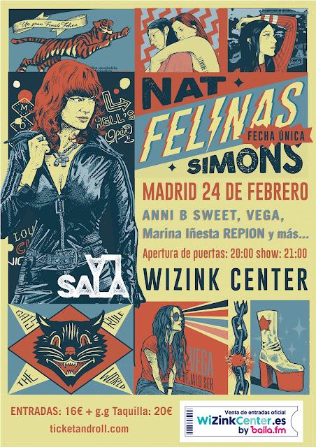 NAT SIMONS: 'FELINAS' EN DIRECTO EN MADRID