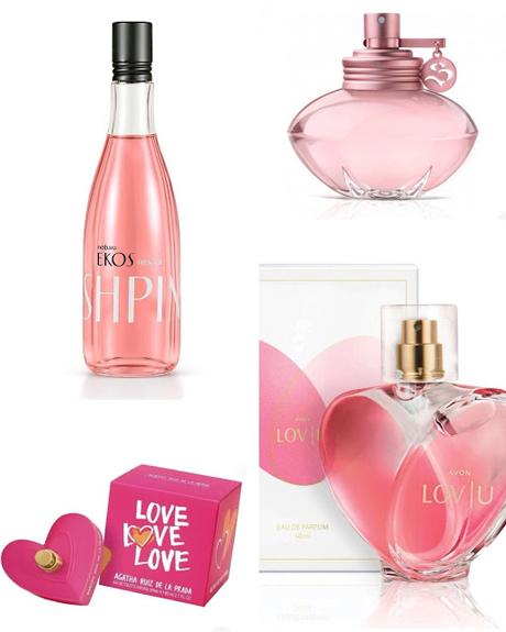 Rosa notas perfume