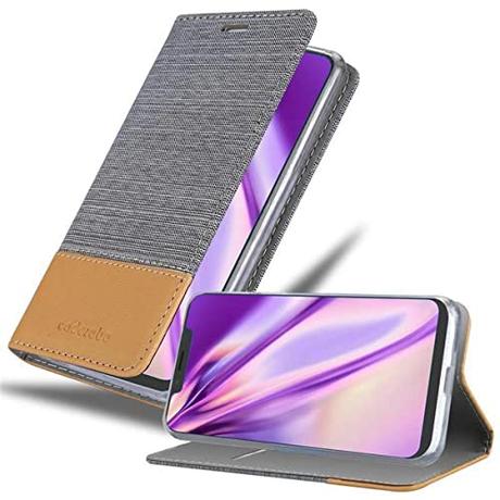 El Mejor 10 alcatel 5v de 2024: La Elección de los Especialistas Cadorabo Funda Libro para Alcatel 5V en Gris Claro MARRÓN - Cubierta Proteccíon con Cierre Magnético, Tarjetero y Función de Suporte - Etui Case Cover Carcasa