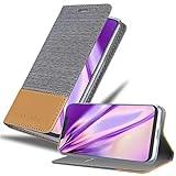 Cadorabo Funda Libro para Alcatel 5V en Gris Claro MARRÓN - Cubierta Proteccíon con Cierre Magnético, Tarjetero y Función de Suporte - Etui Case Cover Carcasa