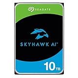 Seagate Skyhawk AI ST10000VE000 - Disco duro interno para vídeo con hasta 64 cámaras, 10 TB, 3,5 pulgadas, 256 MB de caché, SATA 6 GB/S, color plateado