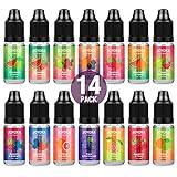 Joyoka 14x10ml Vaper Liquido Premium Ecig Vape Juice E Sabores jugosos 70/30 Eliquid para E Cig Cigarrillo Electrónico Vape Pen Box Mod Starter Kit Sin Nicotina