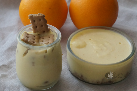 Crema de naranja sin lastosa y sin huevos