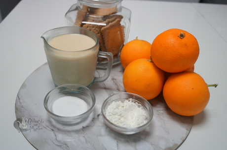 Crema de naranja sin lastosa y sin huevos