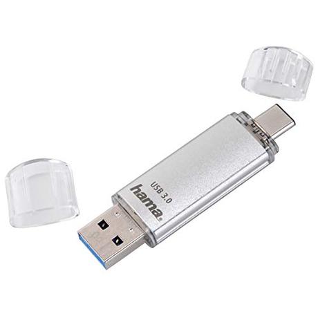 Hama - C de laeta, Type-c USB 3.1/USB 3.0, 16 GB, 70 MB/s, Plata