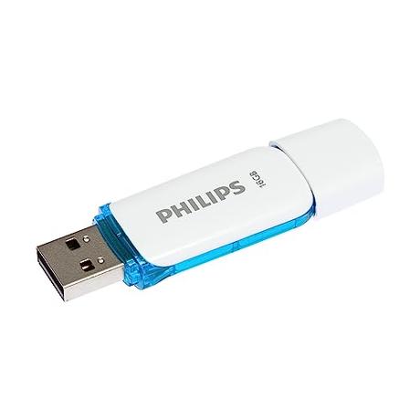 Philips Usb 2.0 Palillo De 16Gb, Nieve Edición, Blanco, Azul