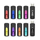 Pendrive 16GB, Vansuny Memorias USB 2.0 Pack 10, Pen Drive 16GB USB 2.0 Memoria Stick Flash Drive [10Unidades, Colores]