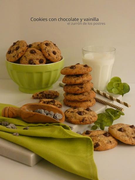 Cookies con Chocolate y Vainilla