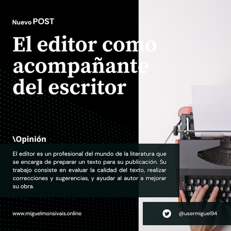 El editor como acompañante del escritor