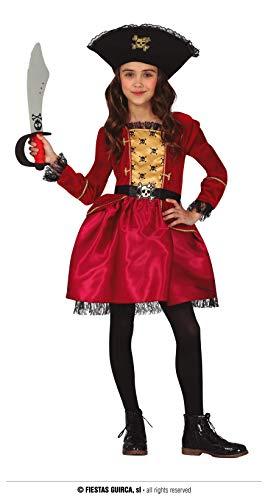 Fiestas Guirca Disfraz de pirata para niña de 7 a 9 años