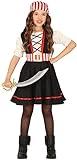 FIESTAS GUIRCA Disfraz Corsario Pirata Niña - Disfraz Infantil incl. Vestido y Pañuelo Pirata 7-9 años