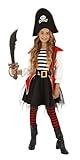 Pirates of Seven Sea - Disfraz Piratesa Tutu infantil, Talla S 3-4 años (Rubie's S8614-S)