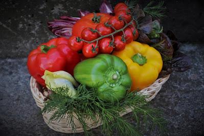 Pimientos, tomates y otras hortalizas