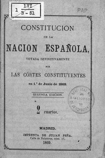 Constitución Española de 1869